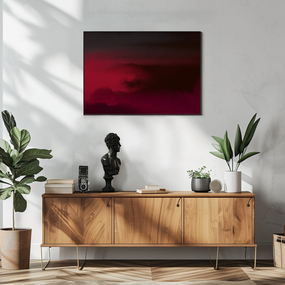 Plakat - Moody Red Haze