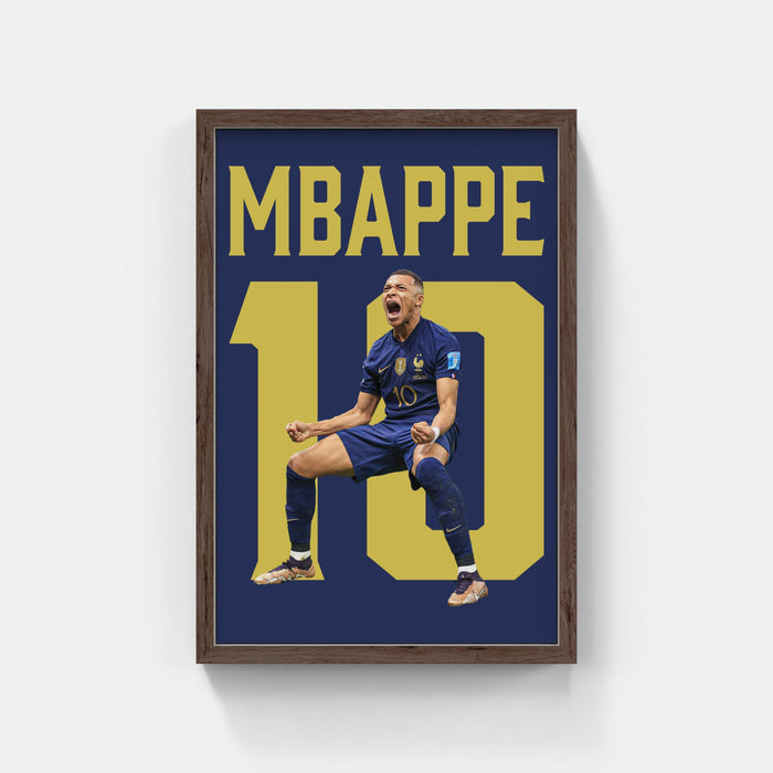 Plakat - Kylian Mbappe 10