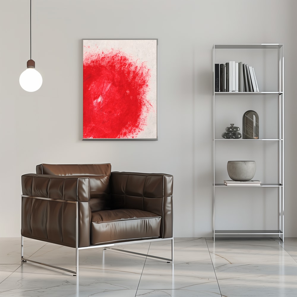 Plakat - Vibrant Red Texture