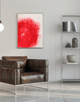 Plakat - Vibrant Red Texture