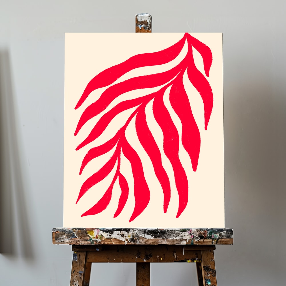 Canvas - Vibrant Red Leaves