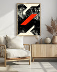 Plakat - Bold Red Geometric