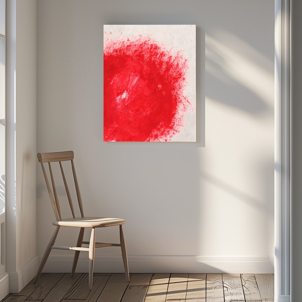 Canvas - Vibrant Red Texture
