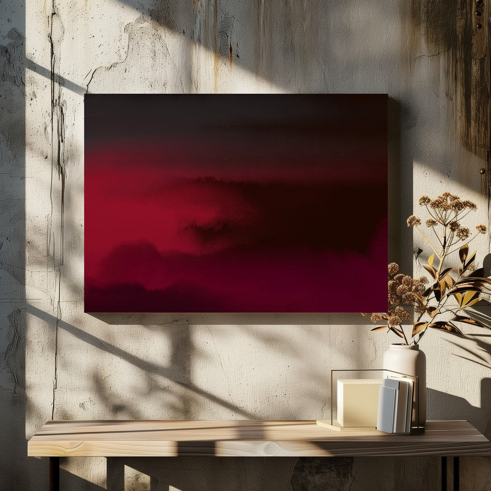 Canvas - Moody Red Haze