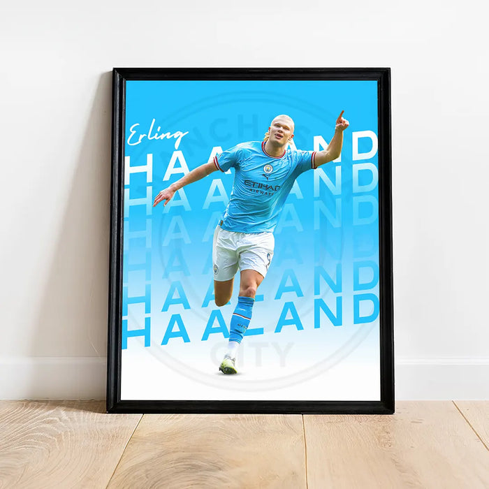 Plakat - Erling Haaland i aktion