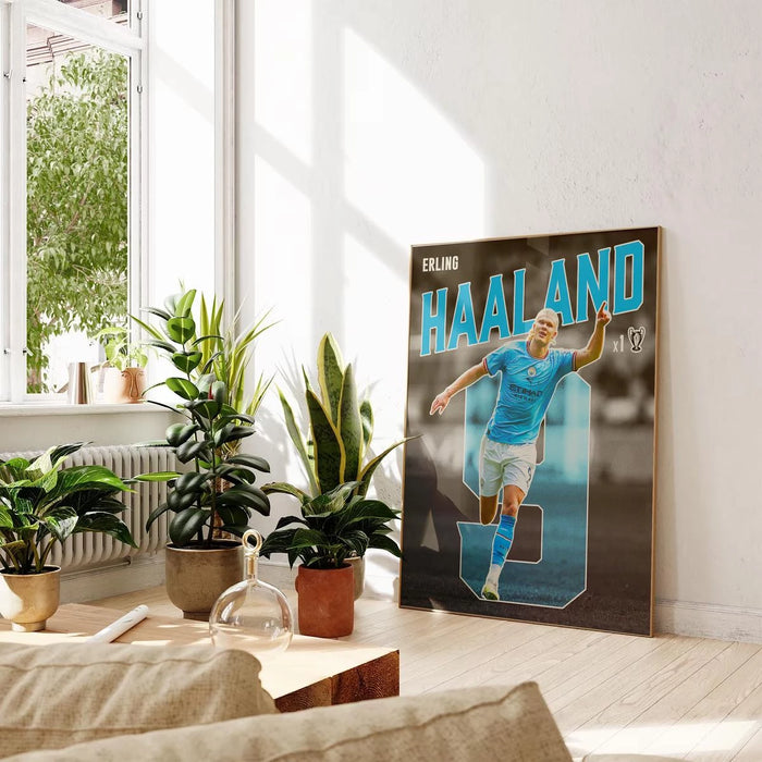Plakat - Erling Haaland kunst