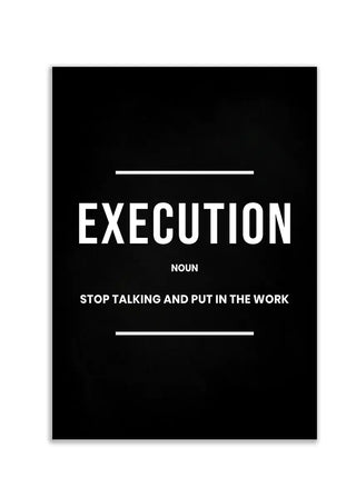 Plakat - Execution noun citat