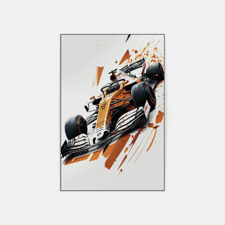 Plakat - Formel 1 Brun watercolor