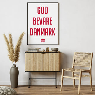 Plakat - Gud bevare Danmark citat - admen.dk