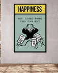 Plakat - Happiness citat - admen.dk