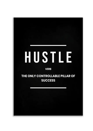 Plakat - Hustle verb citat