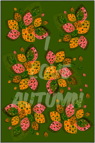 Plakat - I love autumn - admen.dk