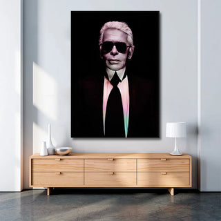 Plakat - Karl Lagerfeld kunst - admen.dk