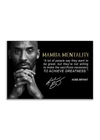 Plakat - Kobe Bryant mamba citat