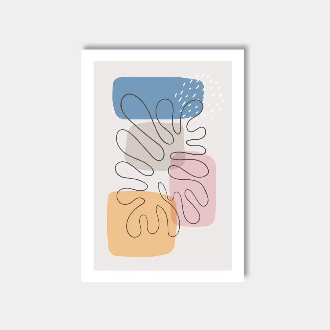 Plakat - Moderne organisk kunst - admen.dk