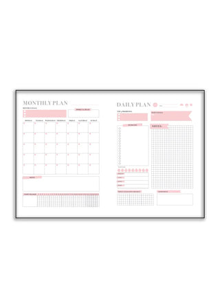 Plakat - Monthly and daily Planner