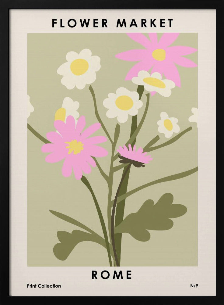 Plakat - Flower Market Rome - Admen.dk
