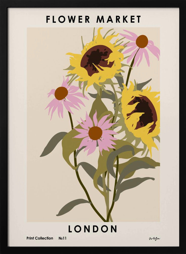 Plakat - Flower Market. London - Admen.dk