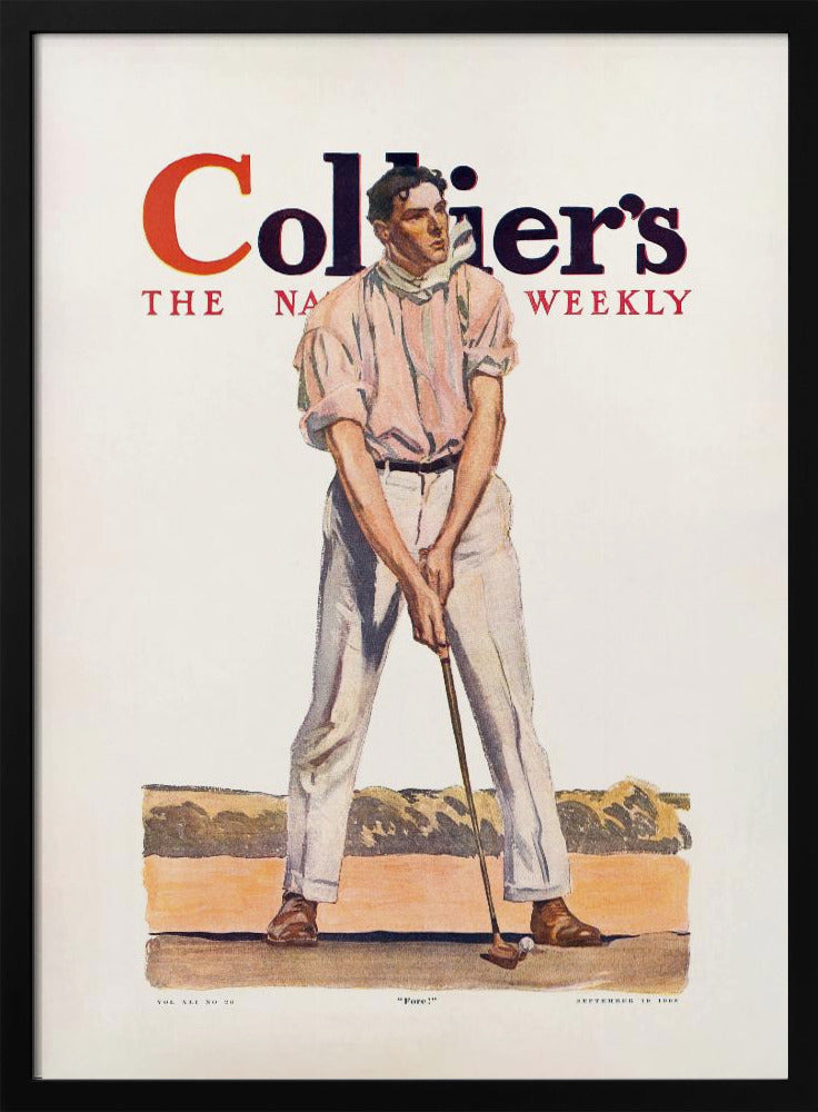 Plakat - Colliers Golf (1908), Vintage Man - Admen.dk