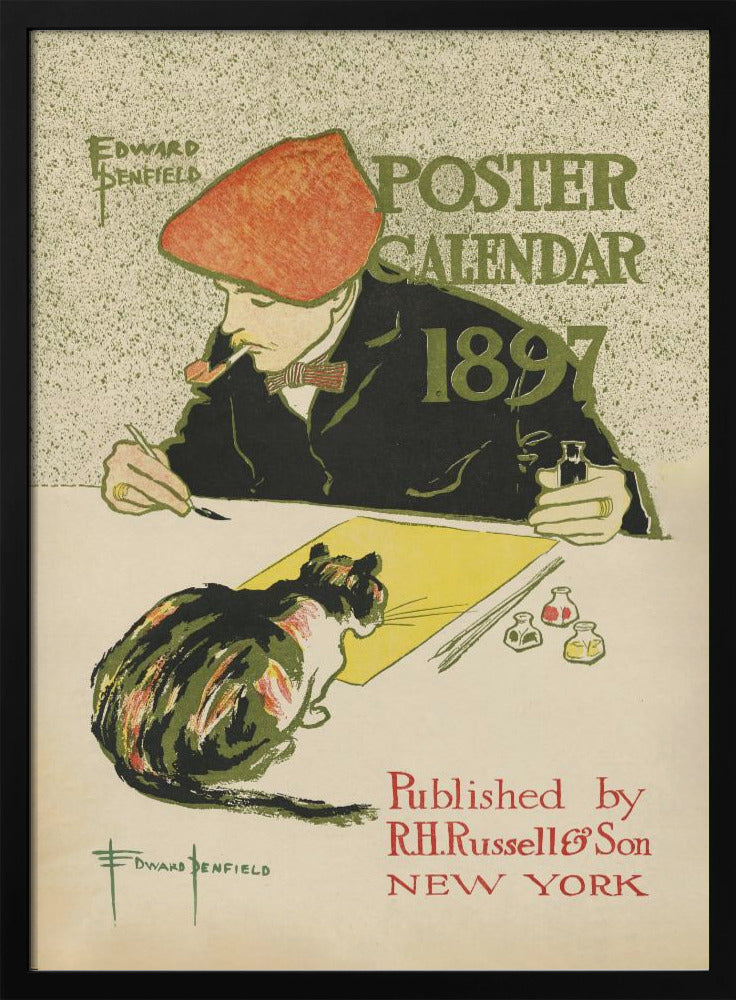 Plakat - Edward Penfield Self Portrait