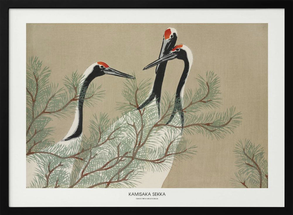 Plakat - Cranes From Momoyogusa - Admen.dk