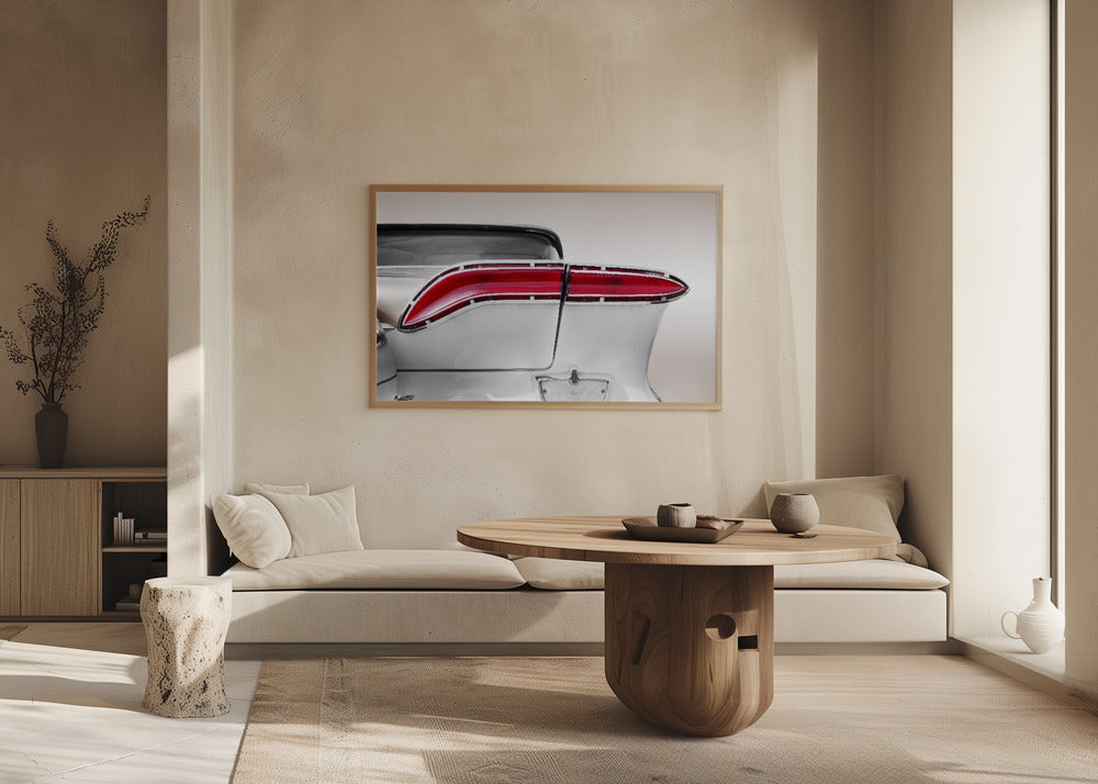 Plakat - US classic car 1958 taillight abstract