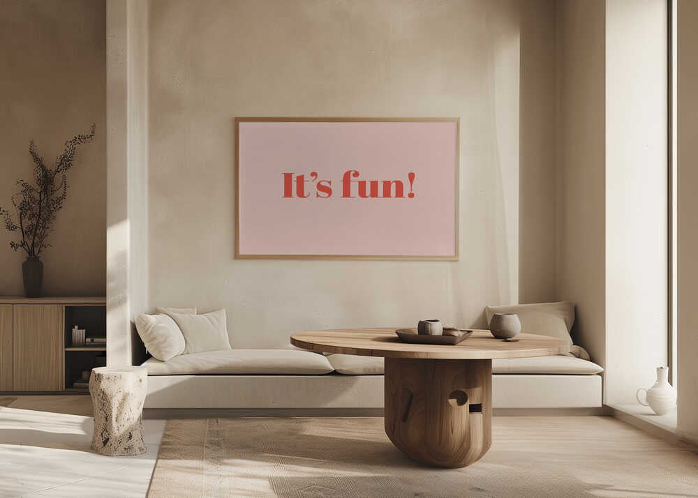 Plakat - It's Fun Happy Message