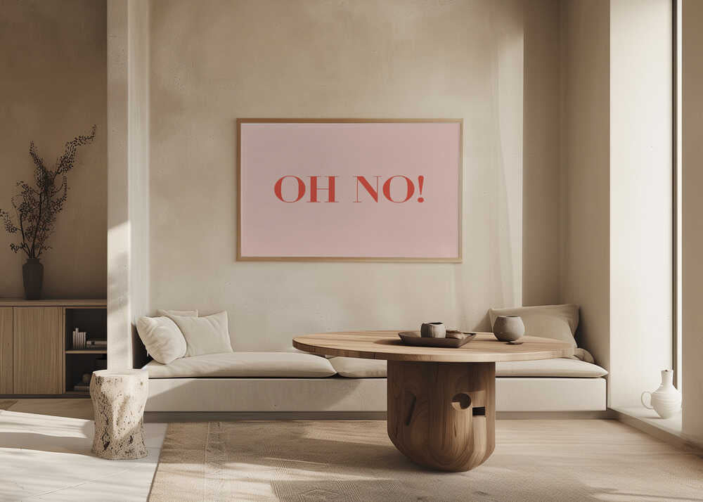 Plakat - Oh No Typography