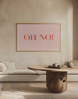 Plakat - Oh No Typography