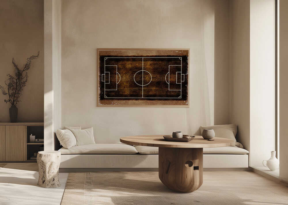 Plakat - Vintage Soccer Field