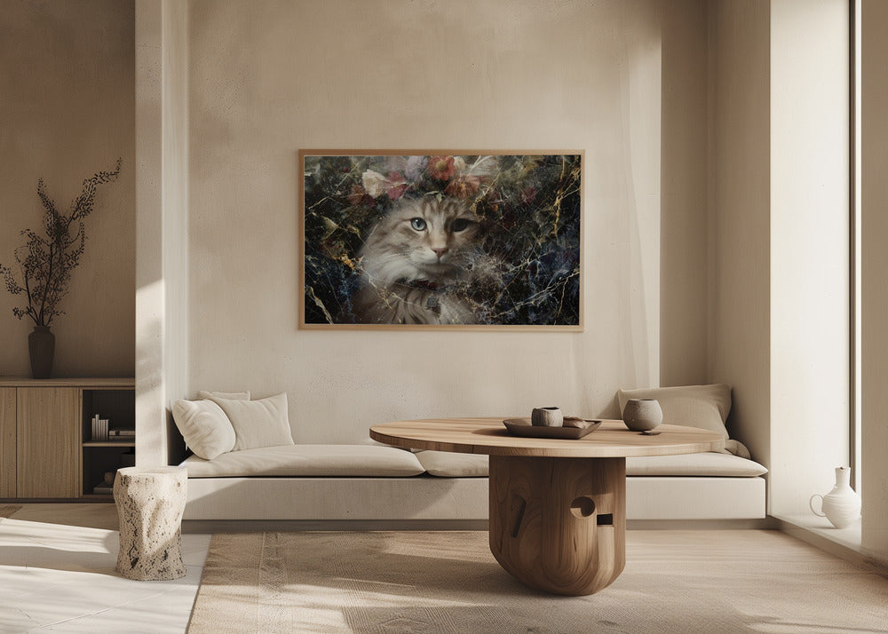 Plakat - Cat Animal Vintage Art Illustration Wallart 07