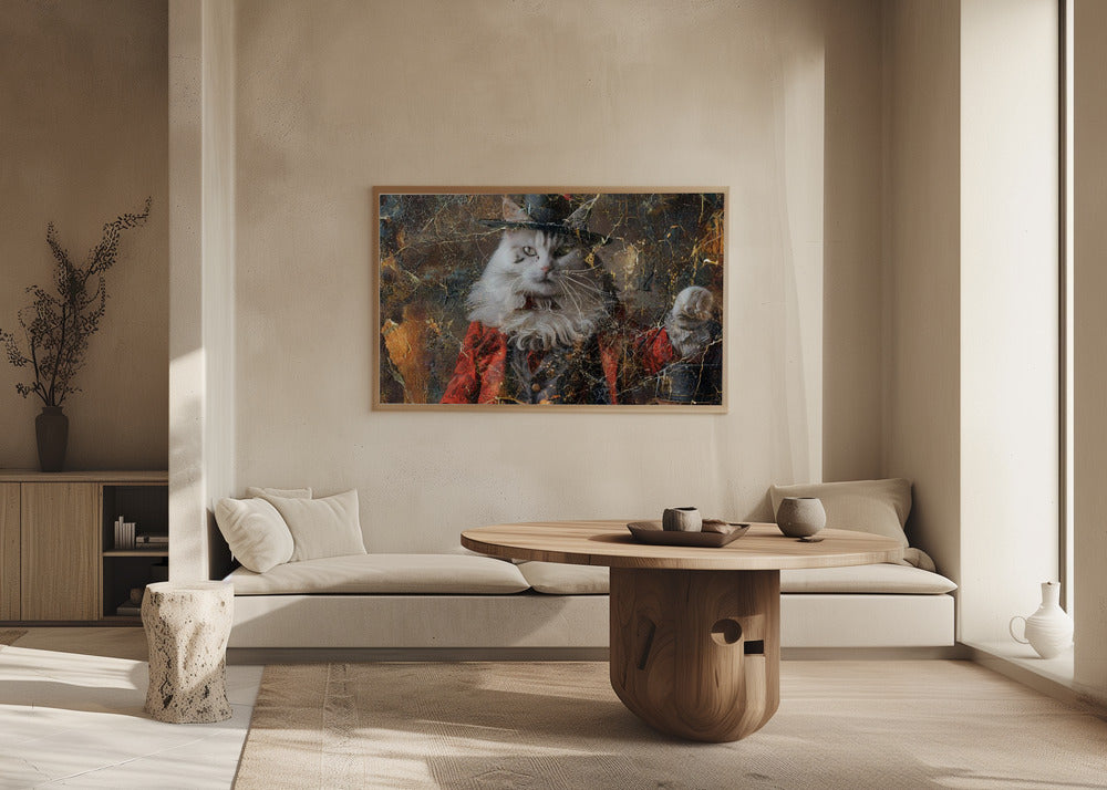Plakat - Cat Animal Vintage Art Illustration Wallart 14