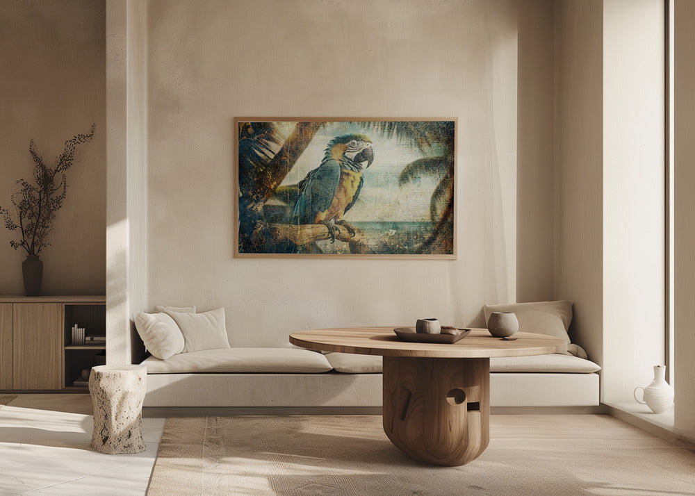Plakat - Parrot Animal Vintage Art Illustration Wallart 03