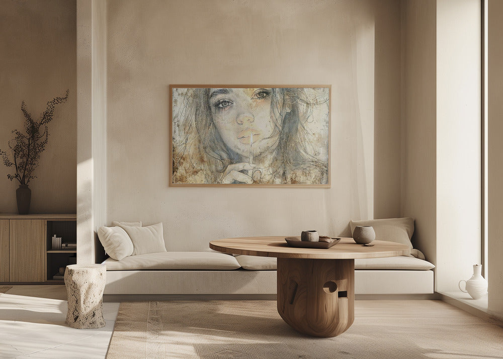 Plakat - Woman Portrait Abstract Art Illustration Wallart 23
