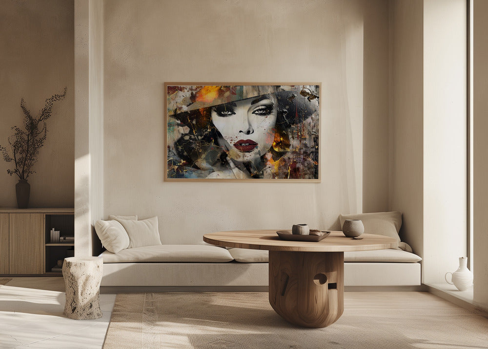 Plakat - Woman Portrait Abstract Art Illustration Wallart 40