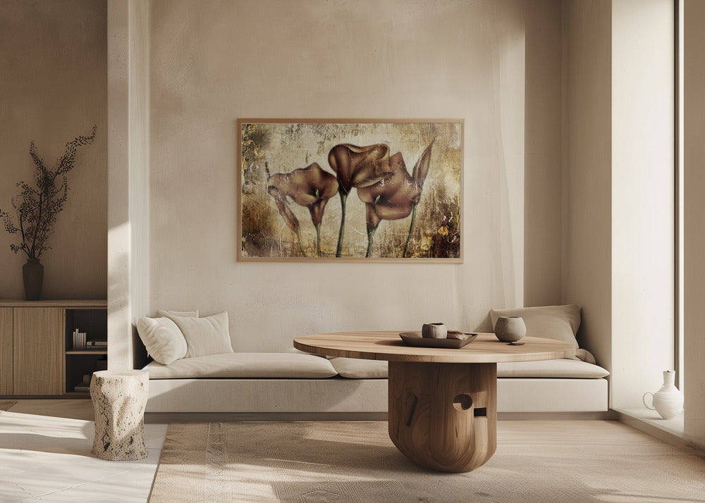 Plakat - Flower Floral Art Vintage Style 5
