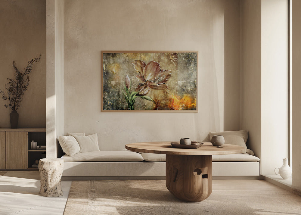 Plakat - Flower Floral Art Vintage Style 7
