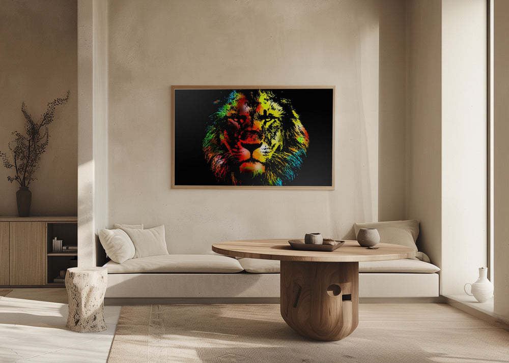 Plakat - Lion Illustration 16