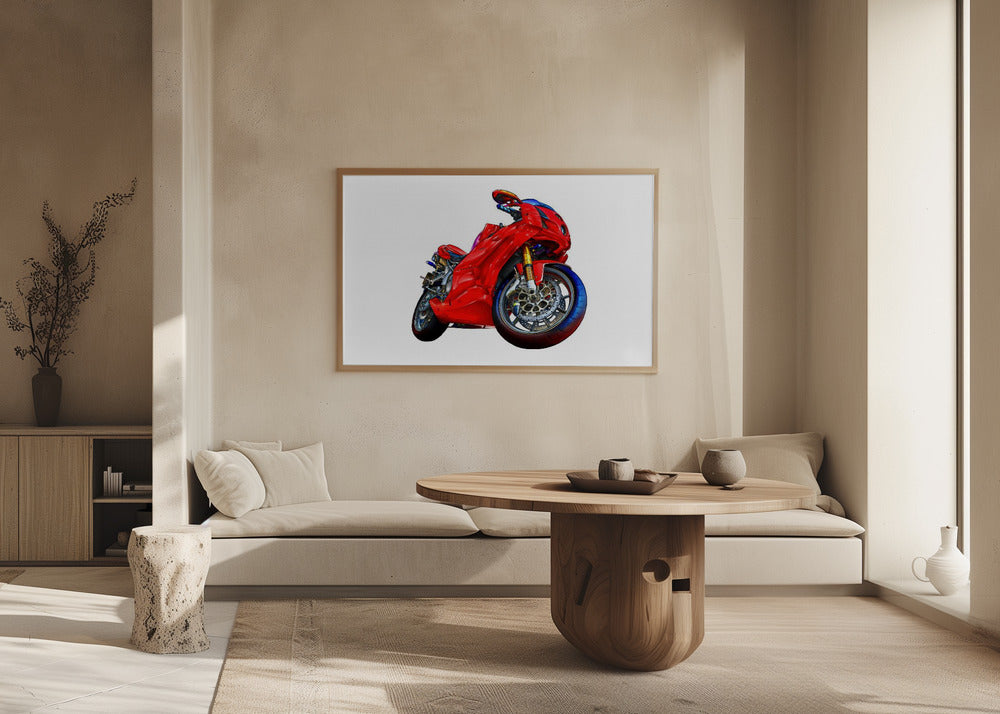 Plakat - Motobike Red 07