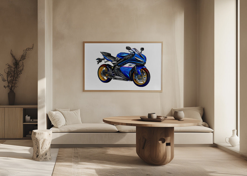 Poster - Blue Motorbike 06