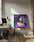 Canvas - Frida in Purple flowers - Admen.dk