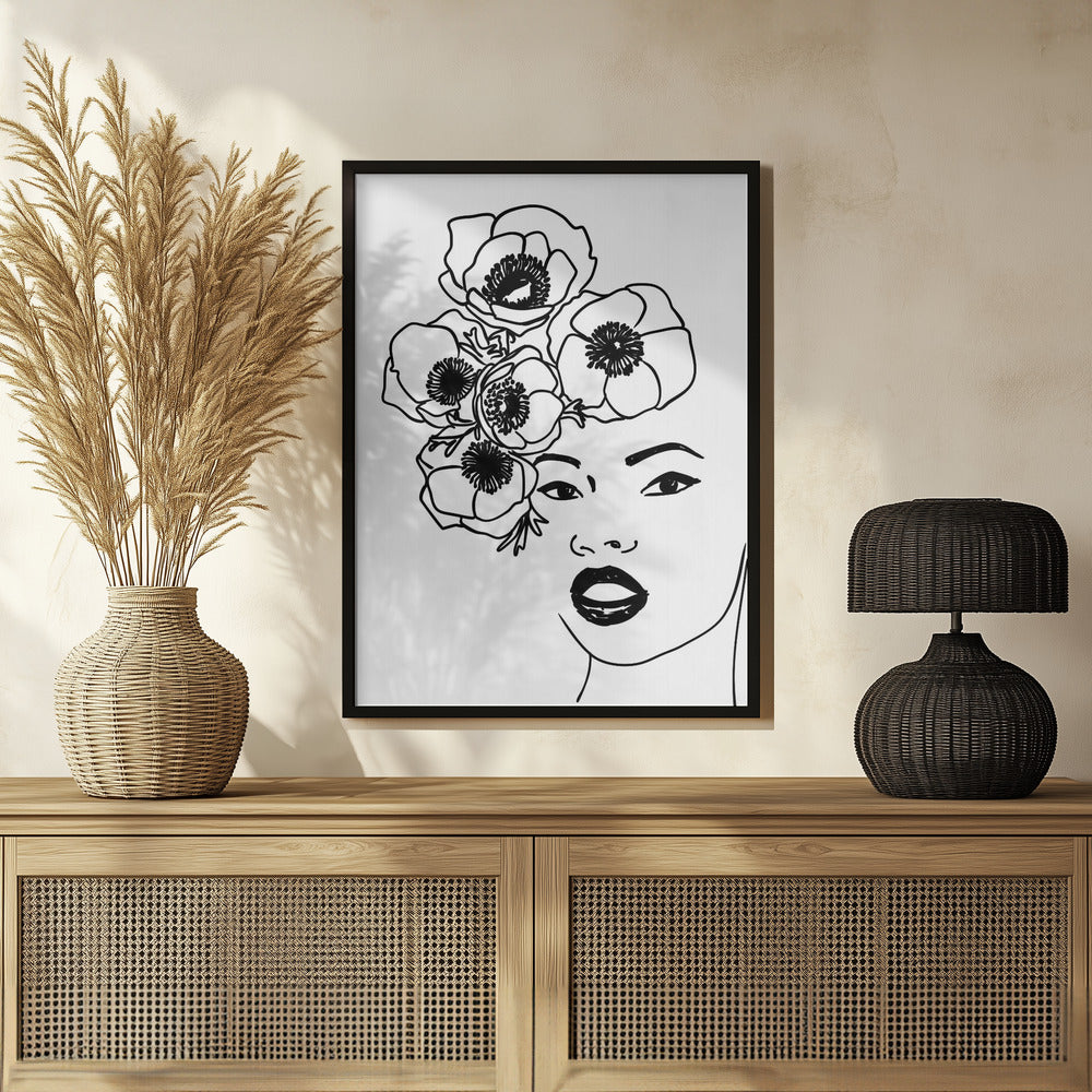 Plakat - Anemone portrait