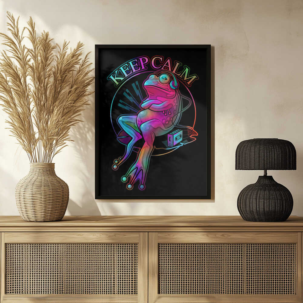 Plakat - Psychedelic Chill Frog