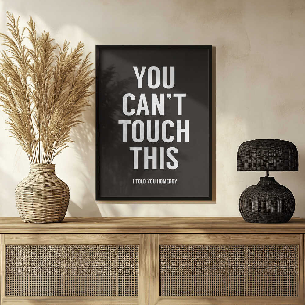 Plakat - You can't touch this