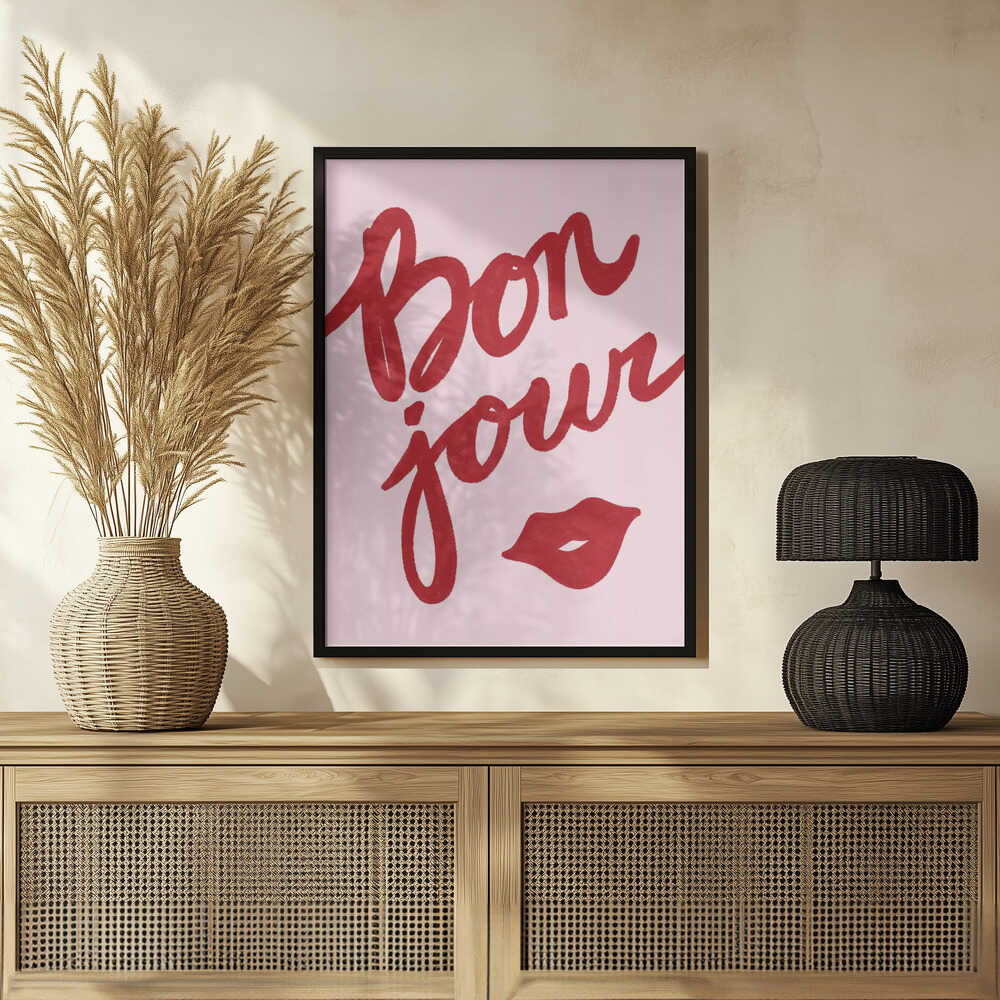 Plakat - Bonjour Kiss
