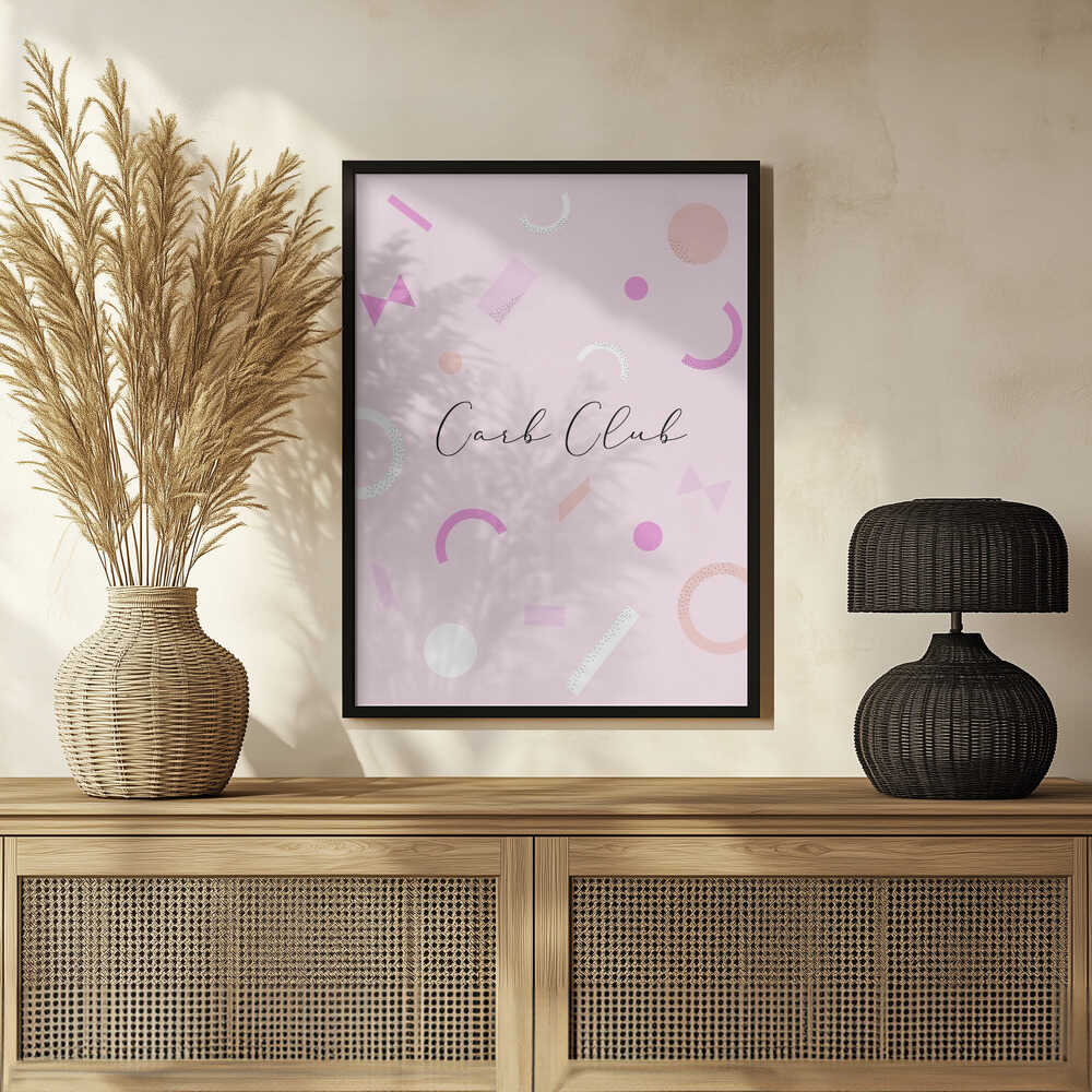 Plakat - Carb Club Pink Geometry