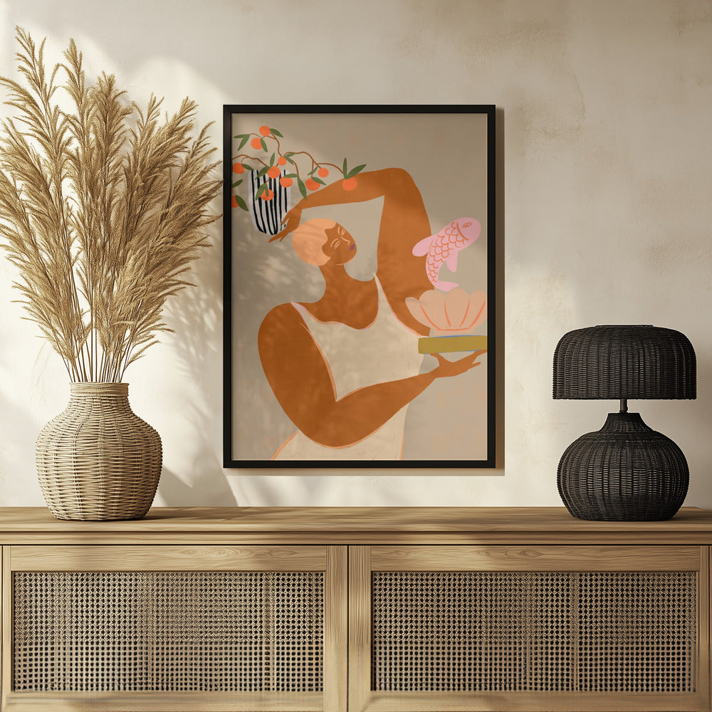 Plakat - Fish And Oranges
