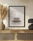 Poster - Dishes and a vase in beige