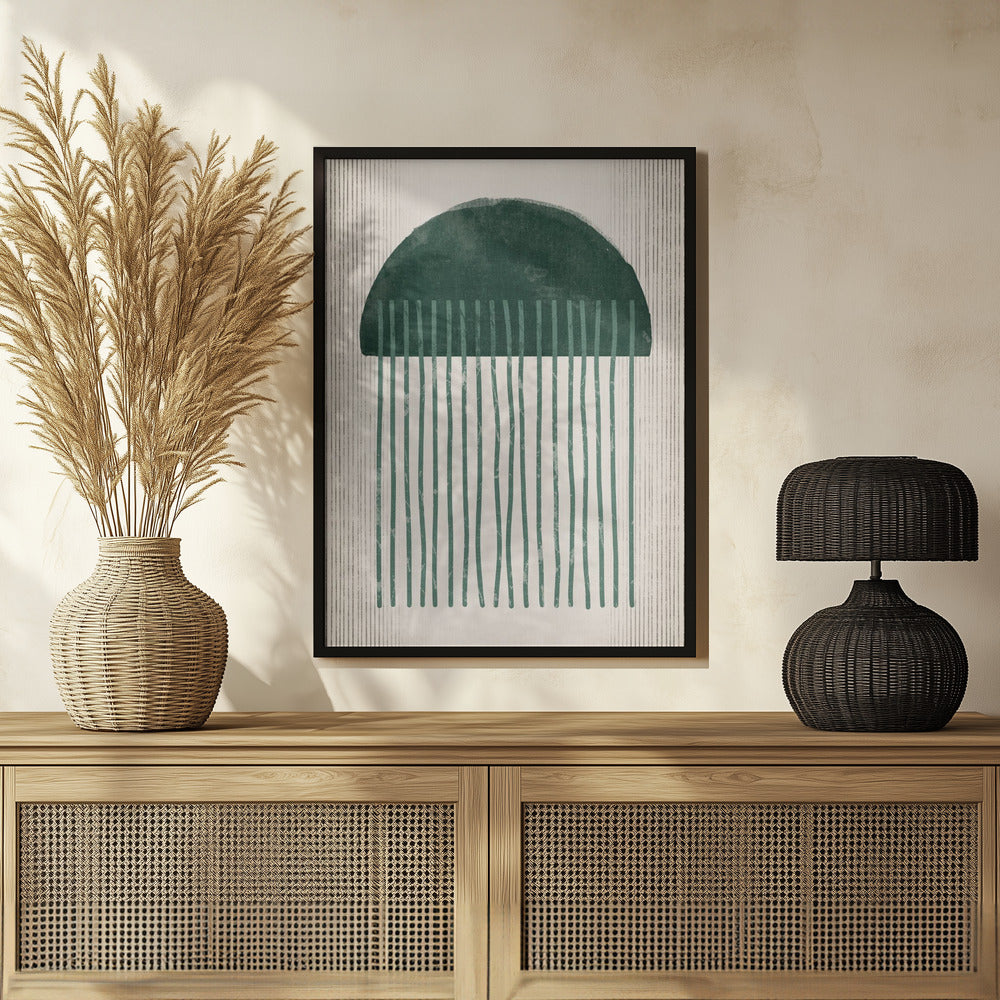Poster - Emerald Suspicious Jellyfish