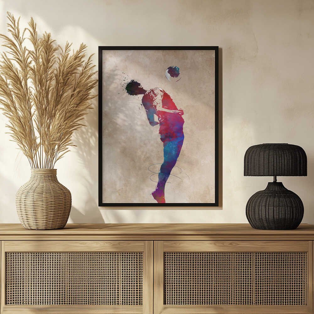 Plakat - Vibrant Soccer Header
